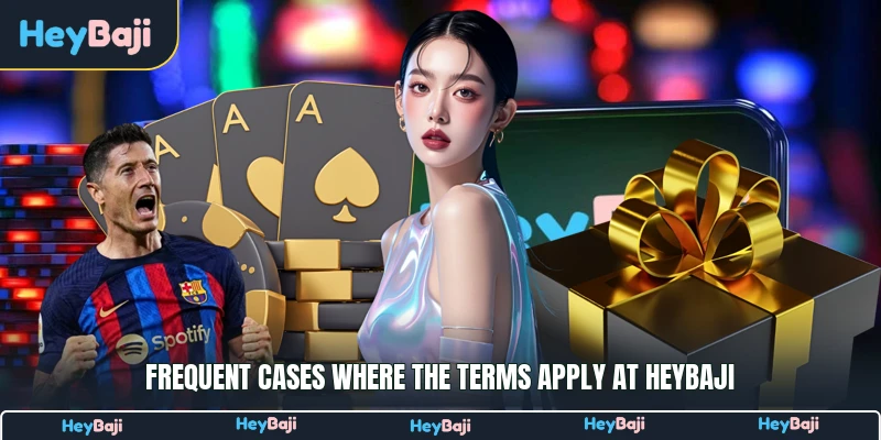 Frequent cases where the terms apply at HeyBaji
