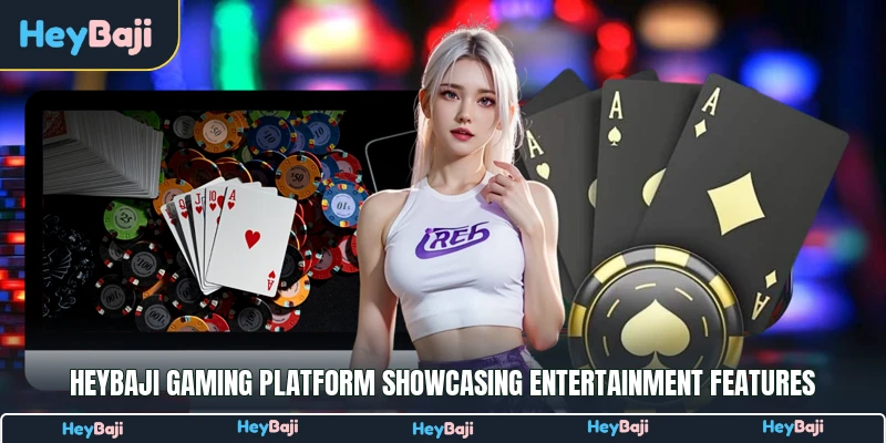 HeyBaji gaming platform showcasing entertainment features
