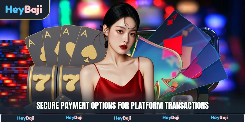 Secure payment options for platform transactions